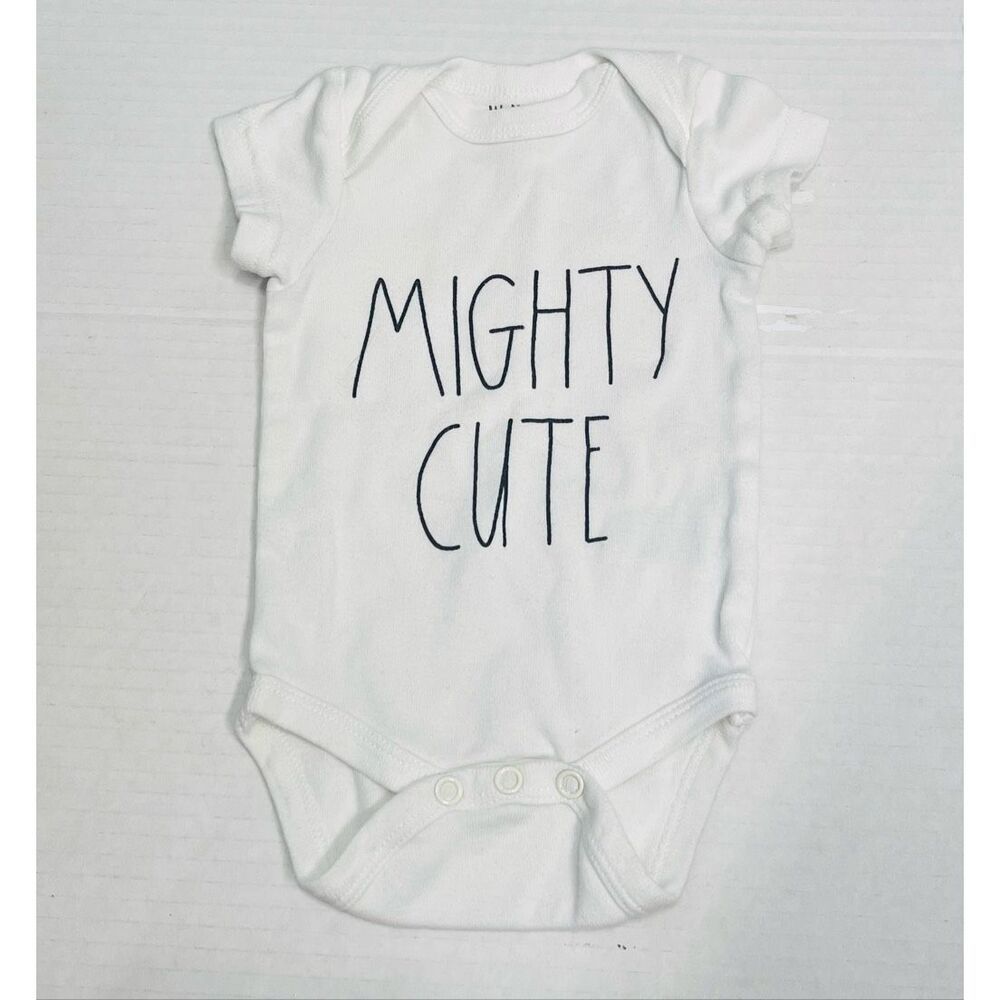 Rae Dunn  Mighty Cute Bodysuit   Size 0-3 Months
